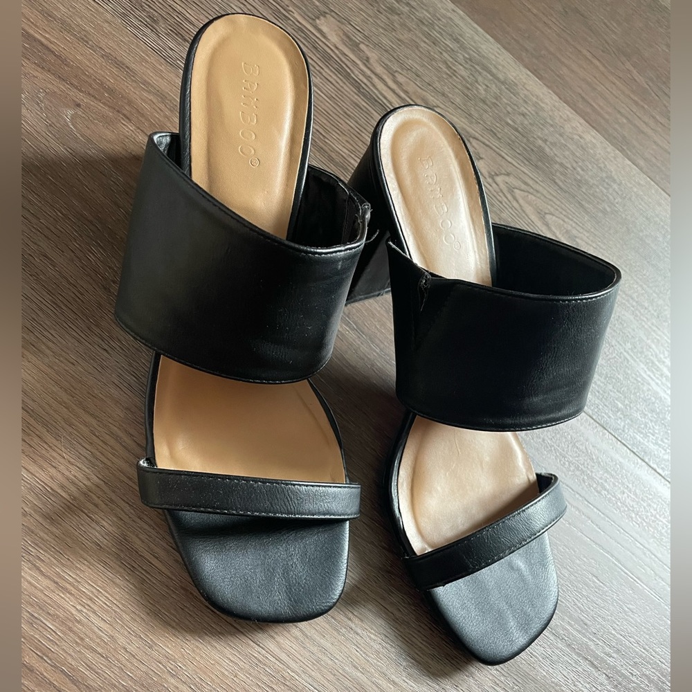 Bamboo Strapie Heel size 10
